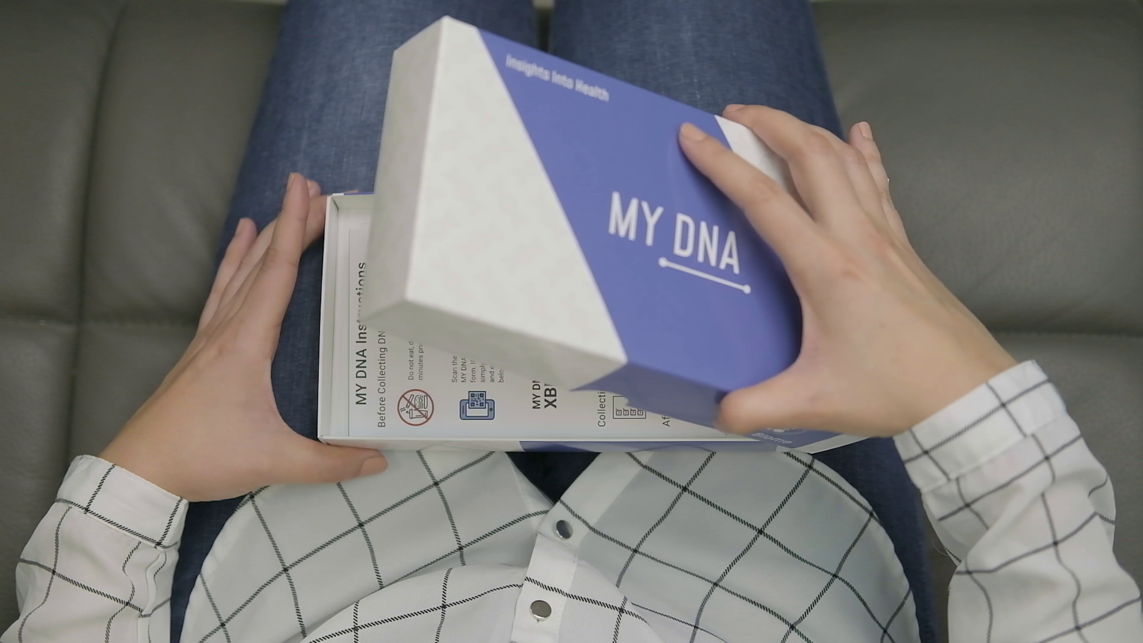 Instructions for unboxing MY DNA and collecting your DNA sample